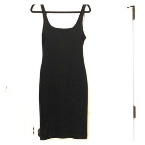Zara black bodycon basic little black dress
